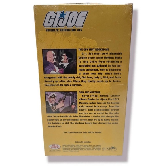 Vintage 80's G.I. Joe Volume 9 Nothing But Lies VHS - 1986 - SEALED!!! - Picture 3 of 5